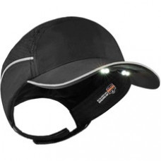Skullerz 8965 Long Brim Cap with LED Light - Recommended for: Mechanic, Baggage Handling, Factory, Home, Industrial - Lightweight, LED Light, Comfortable, Impact Resistant, Breathable, Ventilation, Removable, Durable, Reflective Strap, Washable, Antimicro