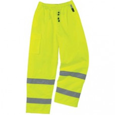 GloWear 8925 Class E Thermal Pants - For Weather Protection - 2-Xtra Large Size - Lime - Polyester, Polyurethane, Thinsulate