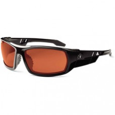 Skullerz Polarized Copper Safety Glasses - Recommended for: Sport, Shooting, Boating, Hunting, Fishing, Skiing, Construction, Landscaping, Carpentry - Scratch Resistant, Durable, Non-slip, Sweat Resistant, Impact Resistant, Anti-glare, Comfortable, Break 