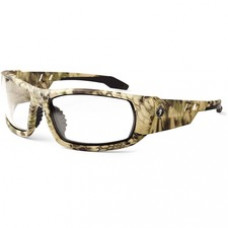 Skullerz Odin Clear Lens Safety Glasses - Recommended for: Sport, Shooting, Boating, Hunting, Fishing, Skiing, Construction, Landscaping, Carpentry - Scratch Resistant, Durable, Non-slip, Sweat Resistant, Impact Resistant, Anti-glare, Comfortable, Break R