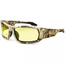 Skullerz Odin Yellow Lens Safety Glasses - Recommended for: Sport, Shooting, Boating, Hunting, Fishing, Skiing, Construction, Landscaping, Carpentry - Scratch Resistant, Durable, Non-slip, Sweat Resistant, Impact Resistant, Anti-glare, Comfortable, Break 