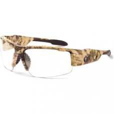 Skullerz Dagr Clear Lens Safety Glasses - Recommended for: Sport, Shooting, Boating, Hunting, Fishing, Skiing, Construction, Landscaping, Carpentry, Shower - Scratch Resistant, Durable, Non-slip, Sweat Resistant, Impact Resistant, Anti-glare, Comfortable,