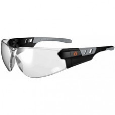 Skullerz SAGA In/Outdoor Lens Matte Frameless Safety Glasses / Sunglasses - Recommended for: Indoor/Outdoor - Anti-fog, Lightweight, Rimless, Impact Resistant, Anti-scratch, Durable, UV Resistant, Slip Resistant, Flex-Point Temple, Frameless - Eye Protect