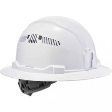 Skullerz 8973 Class C Full Brim Hard Hat - Recommended for: Construction, Utility, Oil & Gas, Construction, Forestry, Mining, General Purpose - Comfortable, LED Light, Heavy Duty, Lightweight, Machine Washable, Removable, Sweatband, Moisture Resistant, Fl
