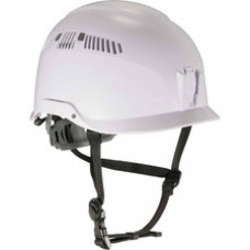Skullerz 8975 Class C Safety Helmet - Recommended for: Construction, Utility, Oil & Gas, Forestry, Mining, General Purpose, Climbing - Comfortable, Breathable, Machine Washable, Flexible Frame, Vented, Adjustment Knob, Secure Fit, Adjustable Ratchet, Snug