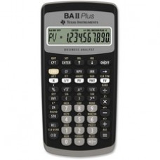Texas Instruments BA-II Plus Advance Financial Calculator - Power OFF Memory Protection - 1 Line(s) - 10 Digits - LCD - Battery Powered - 1 - Button Cell - 0.6