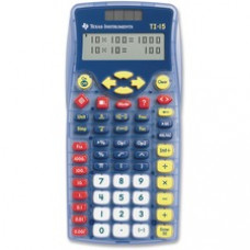 Texas Instruments TI-15 Explorer Elementary Calculator - Auto Power Off, Dual Power, Plastic Key, Impact Resistant Cover - 2 Line(s) - 11 Digits - Battery/Solar Powered - 6.9