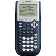 Texas Instruments TI-84 Plus Graphing Calculator - Clock, Date, Battery Backup - 24 KB, 480 KB - RAM, Flash - 8 Line(s) - 16 Digits - Battery Powered - 4 - AAA - Black - 1 Each