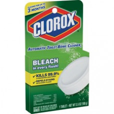 Clorox Ultra Clean Toilet Tablets Bleach - Concentrate Tablet - 3.50 oz (0.22 lb) - 12 / Carton - White