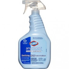 CloroxPro™ Anywhere Daily Disinfectant and Sanitizer - Spray - 32 fl oz (1 quart) - 216 / Bundle - Clear