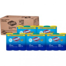 Clorox Bleach-Free Disinfecting Wipes Value Pack - Ready-To-Use Wipe - Fresh, Citrus Blend Scent - 35 / Canister - 15 / Carton - White
