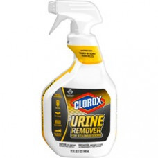 CloroxPro™ Urine Remover for Stains and Odors Spray - Spray - 32 fl oz (1 quart) - 432 / Pallet - White
