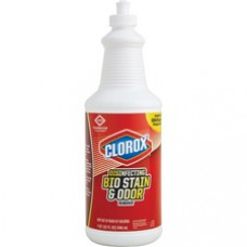 Clorox Disinfecting Bio Stain & Odor Remover - Liquid - 0.25 gal (32 fl oz) - Translucent