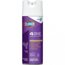 CloroxPro™ 4 in One Disinfectant & Sanitizer - Ready-To-Use Spray - 14 fl oz (0.4 quart) - Lavender Scent - 1 Each - Purple