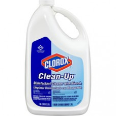 CloroxPro™ Clean-Up Disinfectant Cleaner with Bleach Refill - Liquid - 128 fl oz (4 quart) - Fresh Scent - 108 / Pallet - Clear