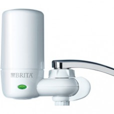 Brita On Tap Faucet Water Filter System - Faucet - 100 gal - 1 Each - White