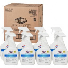 Clorox Healthcare Bleach Germicidal Cleaner - Ready-To-Use Spray - 0.17 gal (22 fl oz) - 8 / Carton - Clear