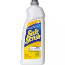 Dial Professional Soft Scrub Total All-purpose Bath & Kitchen Cleanser - 0.19 gal (24 fl oz) - Lemon, Fresh ScentBottle - 9 / Carton - White