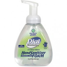Dial Prof. Antibacterial Hand Sanitizer Foam - 15.2 fl oz (449.5 mL) - Pump Bottle Dispenser - Kill Germs - Hand - Clear - Moisturizing, Fragrance-free, Anti-bacterial - 4 / Carton