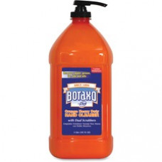 Dial Boraxo Orange Heavy Duty Hand Cleaner - 101.4 fl oz (3 L) - Pump Bottle Dispenser - Grease Remover, Grime Remover, Ink Remover, Tar Remover - Hand, Skin - Orange - Heavy Duty, Moisturizing - 1 Each
