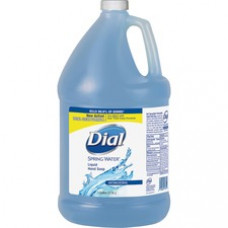 Dial Moisturizing Liquid Hand Soap - Spring Water Scent - 1 gal (3.8 L) - Kill Germs - Hand - Blue - 1 Each