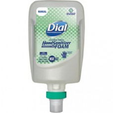 Dial Hand Sanitizer Foam Refill - 40.6 fl oz (1200 mL) - Pump Bottle Dispenser - Bacteria Remover - Hand - Clear - Fragrance-free, Dye-free - 3 / Carton