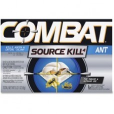 Dial Combat Bait Stations Ant Killer - Kills Ants - 0.21 oz - Silver, Black