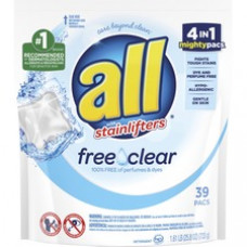 Dial All Free Clear Mightypacs Laundry Pods - Pod - 39 / Pack - Clear