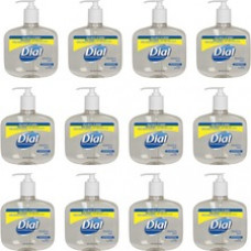 Dial Sensitive Skin Antimicrobial Liquid Soap - 16 fl oz (473.2 mL) - Kill Germs - Skin, Hand - Clear - Anti-bacterial, Antimicrobial - 12 / Carton