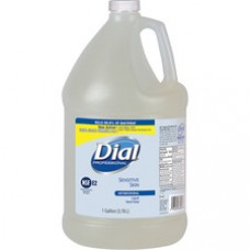 Dial Sensitive Skin Antimicrobial Soap Refill - 1 gal (3.8 L) - Kill Germs - Skin, Hand - Clear - Antimicrobial - 1 Each