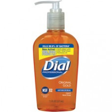 Dial Professional Antimicrobial Liquid Soap - 7.5 fl oz (221.8 mL) - Push Pump Dispenser - Hand - Antimicrobial, Anti-bacterial - 12 / Carton