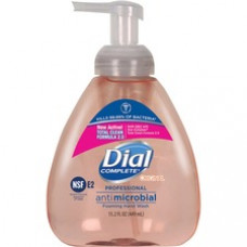 Dial Complete Professional Antimicrobial Hand Wash - Clean Scent - 15.20 oz - Pump Bottle Dispenser - Kill Germs - Hand - Pink - Anti-bacterial, Hypoallergenic - 4 / Carton