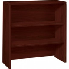HON 10500 Series Bookcase Hutch - 36" x 14.6" x 37.1" - 0 - 2 Shelve(s) - Square Edge - Material: Wood - Finish: Laminate, Mahogany