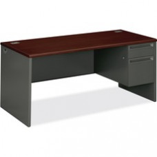 HON 38000 Series Right Pedestal Desk - 66