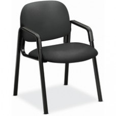 HON Solutions Seating 4000 Chair - Iron Ore Seat - Fabric Back - Black Frame - Iron Ore - Armrest