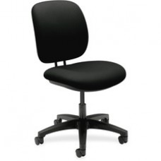 HON ComforTask Chair, Black Fabric - Polymer Black, Olefin Seat - Polymer Black, Olefin Back - 5-star Base - 20