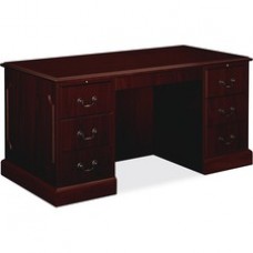 HON 94000 Series Double Pedestal Desk - Rectangle Top - 4 Drawers - 30
