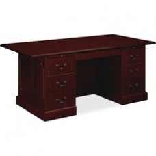 HON 94000 Series Double Pedestal Desk - Rectangle Top - 4 Drawers - 36