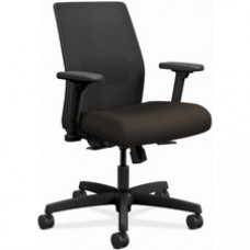 HON Ignition 2.0 Chair - Espresso Fabric Seat - Black Mesh Back - Black Frame - Espresso