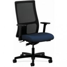 HON Ignition Chair - Fabric Seat - Black Mesh Back - Black Frame - Mid Back - 5-star Base - Black