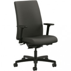 HON Ignition Chair - Iron Ore Seat - Iron Ore Fabric Back - Black Frame - Mid Back - 5-star Base - Black