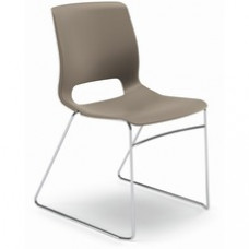 HON Motivate Chair - Plastic Seat - Shadow Plastic Back - Chrome Steel, Reinforced Resin Frame - Shadow - Plastic