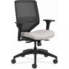HON Solve Chair - Fabric Seat - Black Mesh Back - Black Frame - Mid Back - Sterling