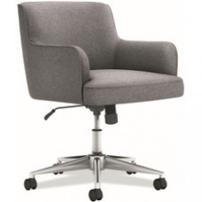 HON Matter Chair - Fabric Back - 5-star Base - Light Gray
