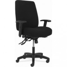HON Network Chair - Black Fabric Seat - Black Fabric Back - Black Frame - High Back - Black