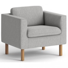HON Parkwyn Club Chair - Material: Fabric - Finish: Gray