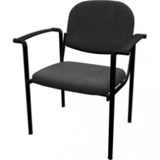 Eurotech Dakota Series Office Task Chair - Mesh Back - Steel Frame - Four-legged Base - Real Red - Armrest - 1 Each