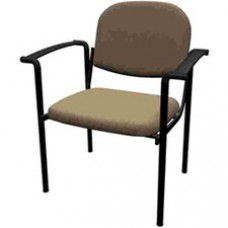 Eurotech Dakota Series Office Task Chair - Mesh Back - Steel Frame - Four-legged Base - Khaki - Armrest - 1 Each