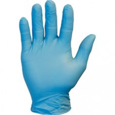 Safety Zone Powder Free Blue Nitrile Gloves - Large Size - Blue - Powder-free, Comfortable, Allergen-free, Silicone-free, Latex-free - For Cleaning, Dishwashing, Food, Janitorial Use, Painting, Pet Care - 10 / Carton - 9.65