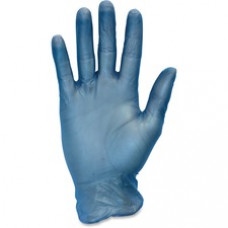 Safety Zone 3 mil General-purpose Vinyl Gloves - Large Size - Vinyl - Blue - Powder-free, Latex-free, Comfortable, Silicone-free, Allergen-free, DINP-free, DEHP-free - For Food, Janitorial Use, Cosmetics, Painting, Cleaning, General Purpose, Pet Care - 10